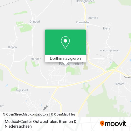 Medical-Center Ostwestfalen Karte