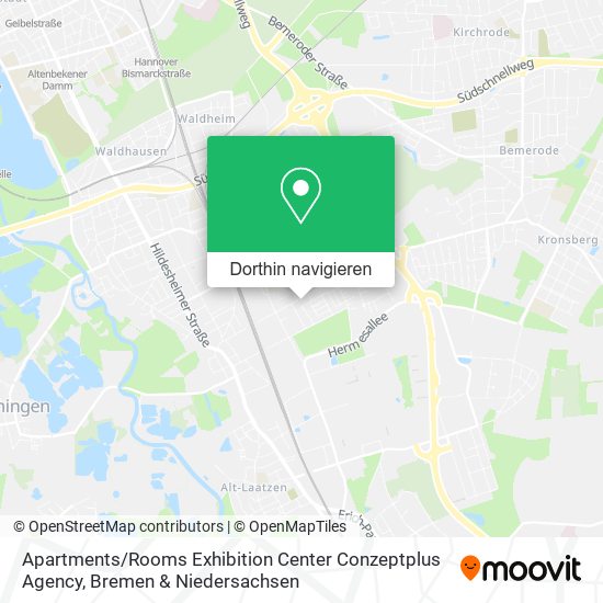 Apartments / Rooms Exhibition Center Conzeptplus Agency Karte