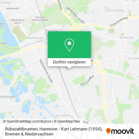 Rübezahlbrunnen, Hannover - Kurt Lehmann (1954) Karte