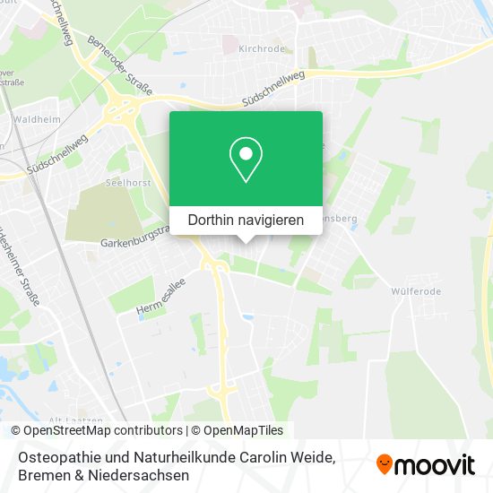 Osteopathie und Naturheilkunde Carolin Weide Karte