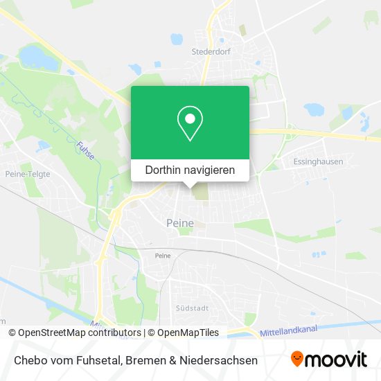 Chebo vom Fuhsetal Karte