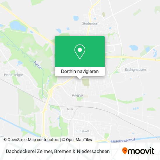 Dachdeckerei Zelmer Karte