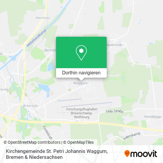 Kirchengemeinde St. Petri Johannis Waggum Karte