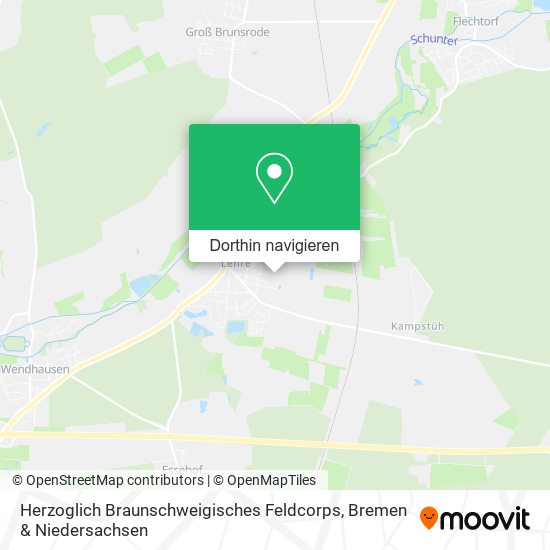 Herzoglich Braunschweigisches Feldcorps Karte