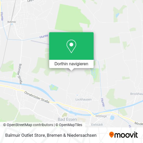 Balmuir Outlet Store Karte