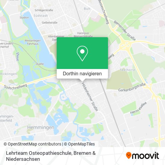 Lehrteam Osteopathieschule Karte