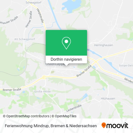 Ferienwohnung Mindrup Karte