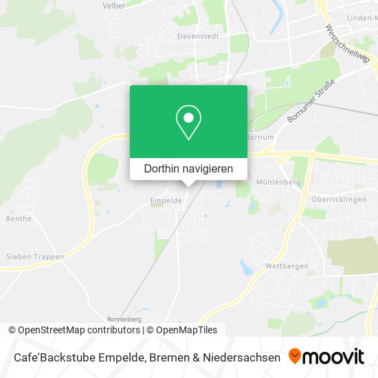 Cafe'Backstube Empelde Karte