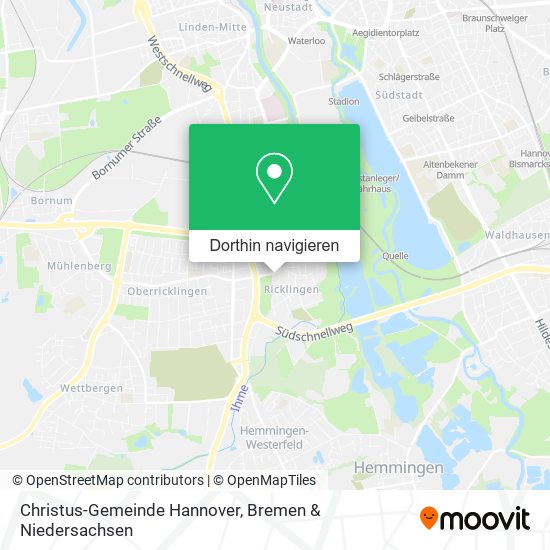 Christus-Gemeinde Hannover Karte