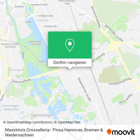 Maxsimo's Crosselleria - Pinsa Hannover Karte