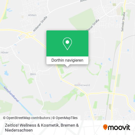 Zeitlos! Wellness & Kosmetik Karte