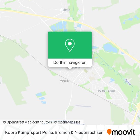 Kobra Kampfsport Peine Karte