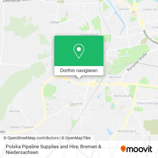 Polska Pipeline Supplies and Hire Karte