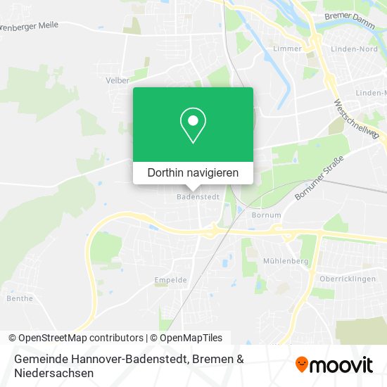Gemeinde Hannover-Badenstedt Karte