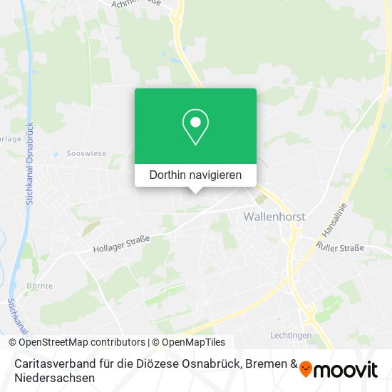 Caritasverband für die Diözese Osnabrück Karte