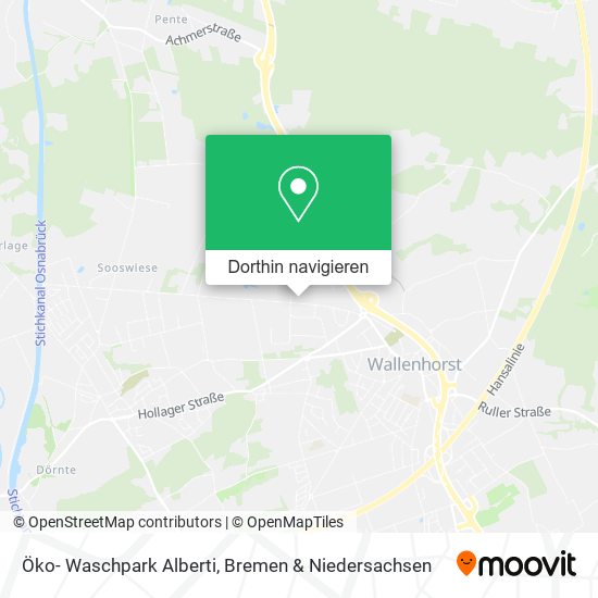 Öko- Waschpark Alberti Karte