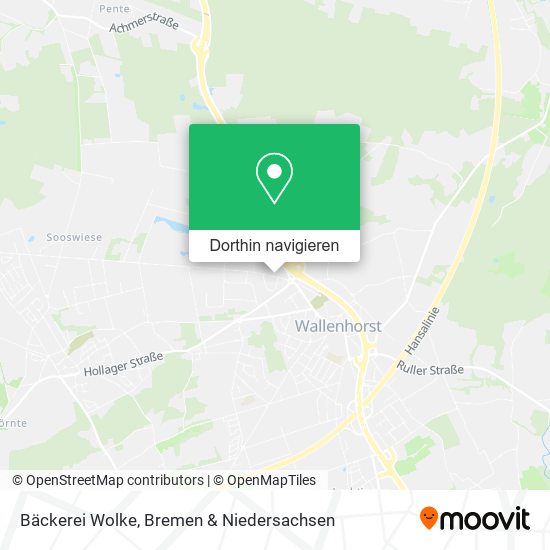Bäckerei Wolke Karte