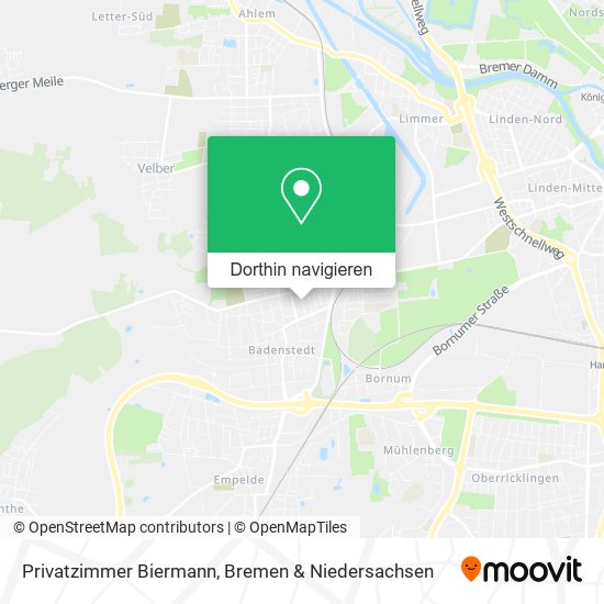 Privatzimmer Biermann Karte