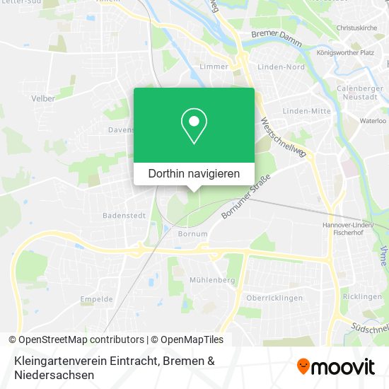 Kleingartenverein Eintracht Karte