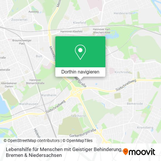 Lebenshilfe für Menschen mit Geistiger Behinderung Karte