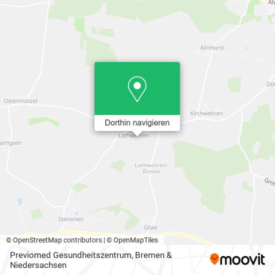 Previomed Gesundheitszentrum Karte
