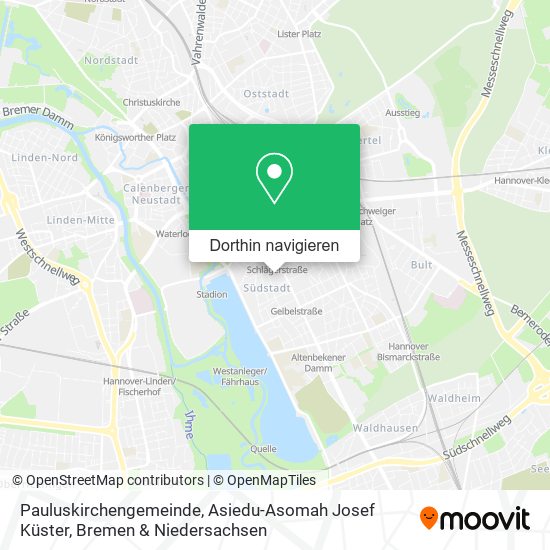 Pauluskirchengemeinde, Asiedu-Asomah Josef Küster Karte
