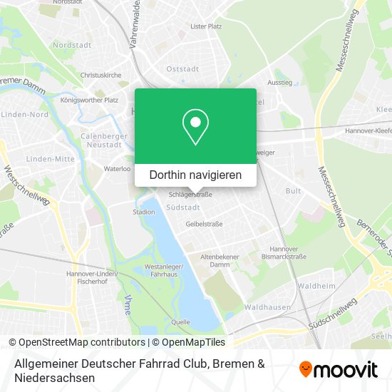 Allgemeiner Deutscher Fahrrad Club Karte