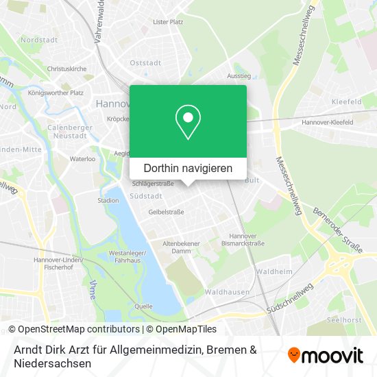 Arndt Dirk Arzt für Allgemeinmedizin Karte
