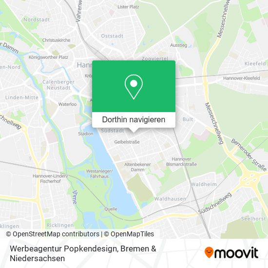 Werbeagentur Popkendesign Karte