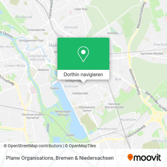 Planw Organisations Karte