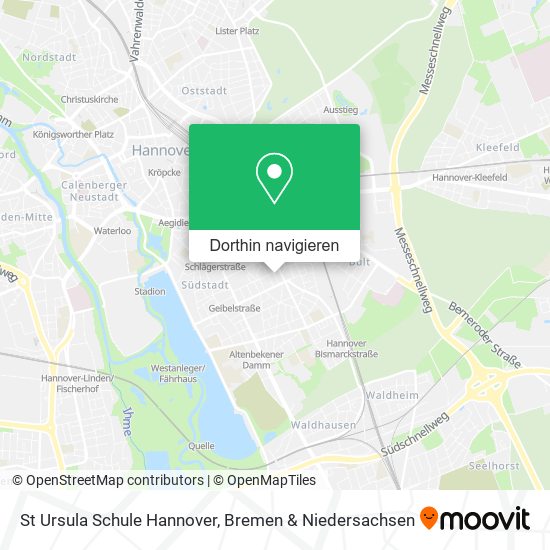St Ursula Schule Hannover Karte