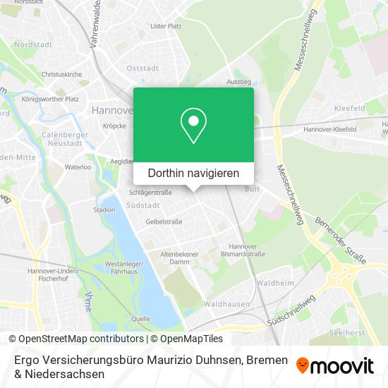 Ergo Versicherungsbüro Maurizio Duhnsen Karte