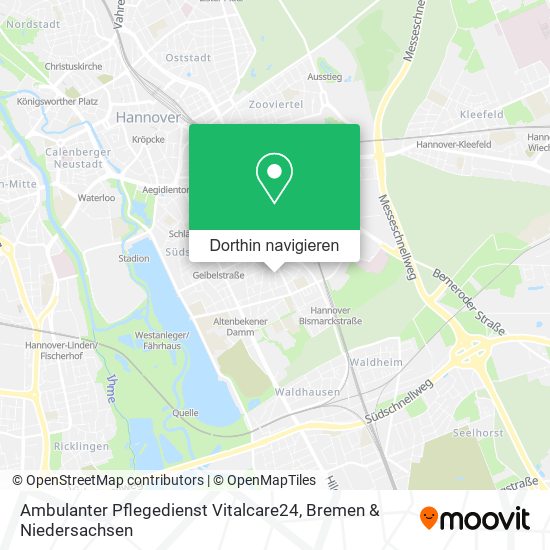 Ambulanter Pflegedienst Vitalcare24 Karte
