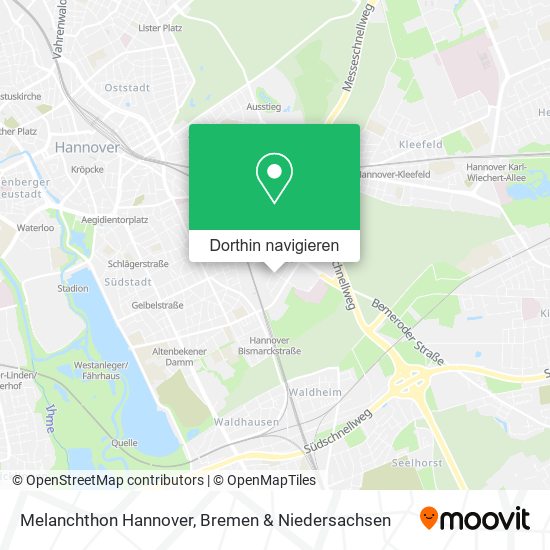 Melanchthon Hannover Karte