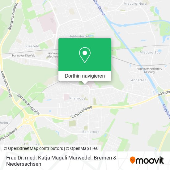 Frau Dr. med. Katja Magali Marwedel Karte