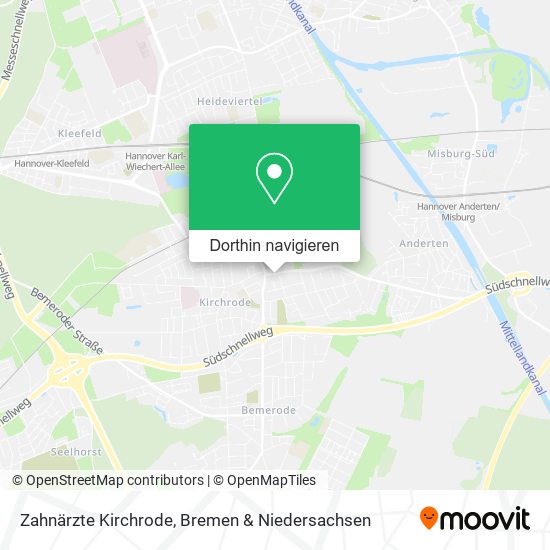Zahnärzte Kirchrode Karte