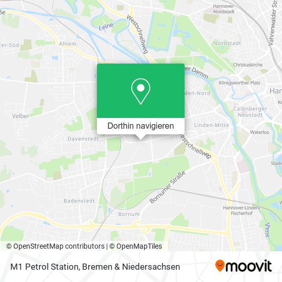 M1 Petrol Station Karte