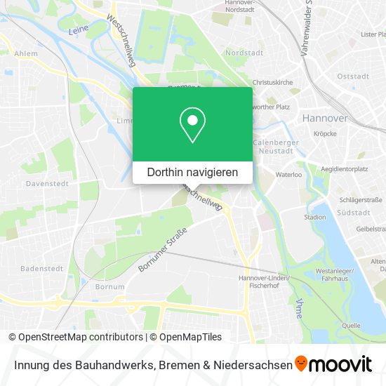 Innung des Bauhandwerks Karte