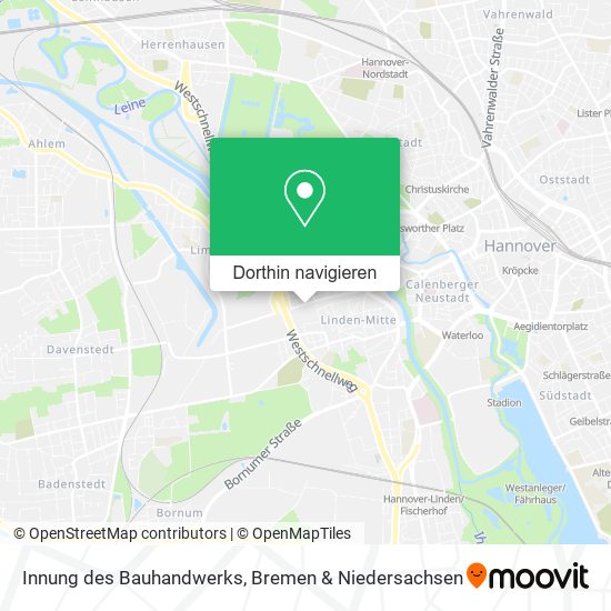 Innung des Bauhandwerks Karte