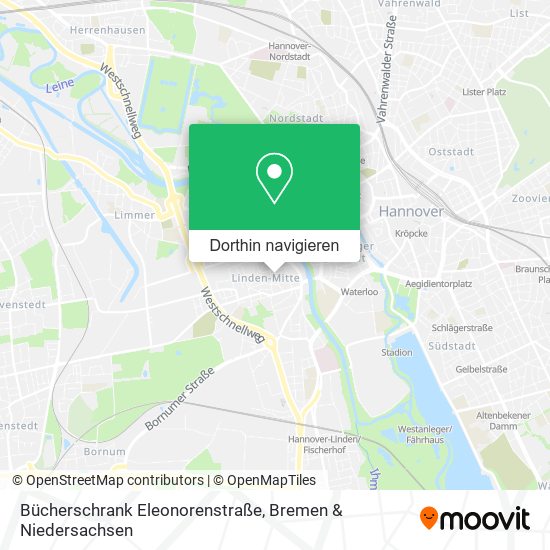 Bücherschrank Eleonorenstraße Karte