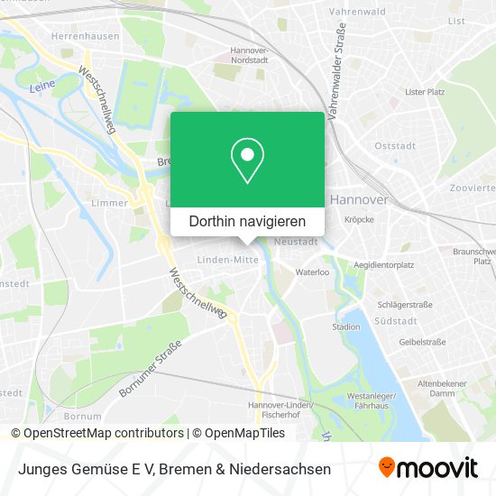 Junges Gemüse E V Karte