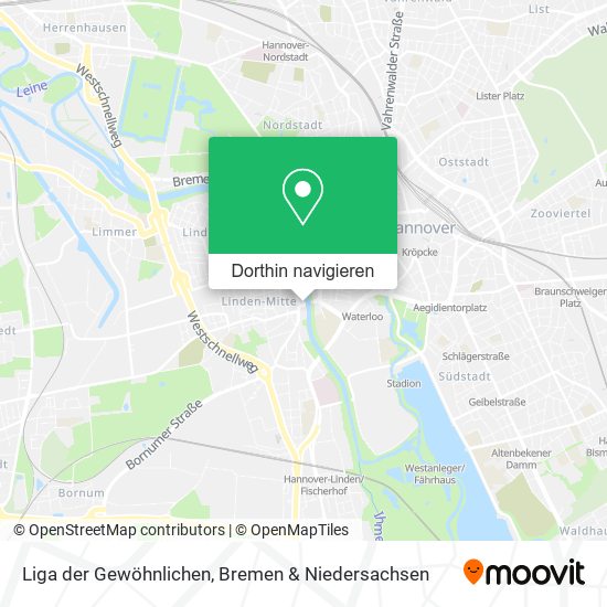Liga der Gewöhnlichen Karte