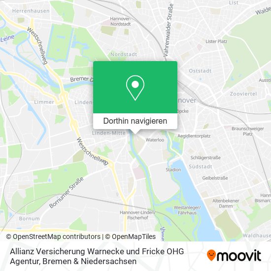 Allianz Versicherung Warnecke und Fricke OHG Agentur Karte