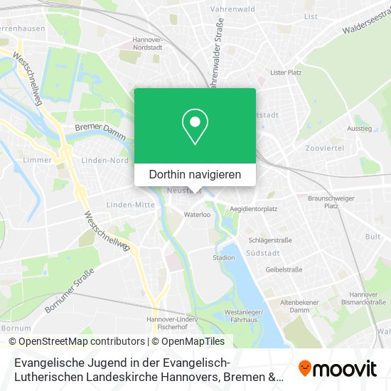 Evangelische Jugend in der Evangelisch-Lutherischen Landeskirche Hannovers Karte