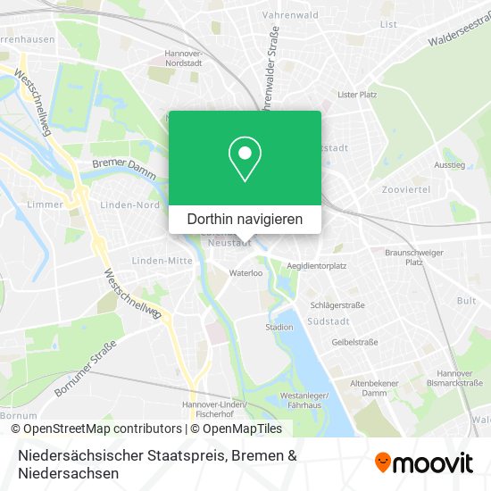 Niedersächsischer Staatspreis Karte