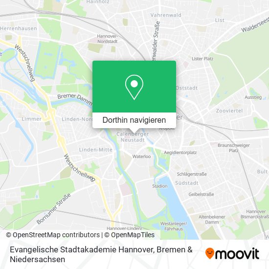 Evangelische Stadtakademie Hannover Karte