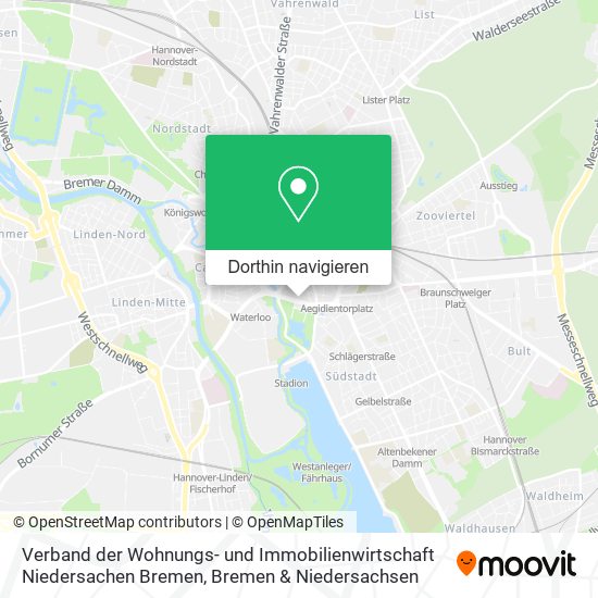 Verband der Wohnungs- und Immobilienwirtschaft Niedersachen Bremen Karte