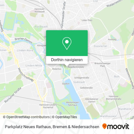 Parkplatz Neues Rathaus Karte