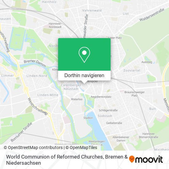World Communion of Reformed Churches Karte