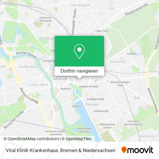 Vital Klinik Krankenhaus Karte